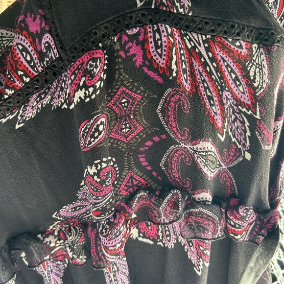 Dark Bohemian Maxi Dress Bebe brand - Picture 6 of 6